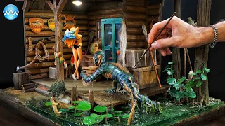 How to make Resin Art Diorama Creature from the Black Lagoon