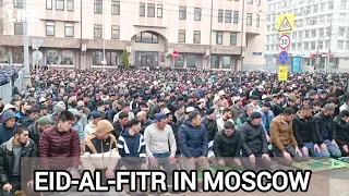 More than 180,000 Muslims celebrate EID-AL- FITR in Moscow