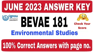 BEVAE 181 JUNE 2023 Answer Key | Bevae 181 Answer key June 2023 | #bevae181answerkey