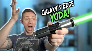 Yoda's Galaxy's Edge Legacy Lightsaber is AWESOME!