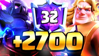 🏆+2700 Top32 with Best PEKKA deck Golden knight 🥳-Clash Royale