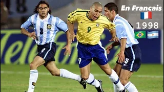 Brésil-Argentine 1998 Match HD en Français 🇫🇷 France 2 RARE VF ( Ronaldo Romario )