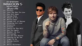 Las Mejores Canciones De Bruno mars, Charlie Puth, Ed Sheeran   Grandes Éxitos Á