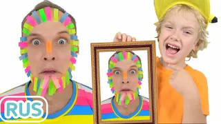 Лев и папа в сборнике детских видео
