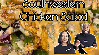 Southwestern chicken salad with homemade chipotle dressing| Dinner With the Benders