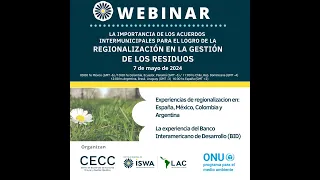 Webinar Regionalización de la gestion de Residuos