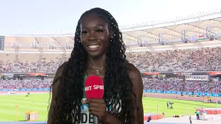 Rhasidat Adeleke on her 400M Heat performance.