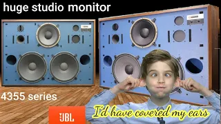 Studio monitor JBL- 4355 JBL4355 speaker system full wood review