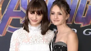 Ava Russo, Lia Russo "Avengers: Endgame" World Premiere Purple Carpet