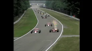 Start and opening laps with natural sounds - 1989 German Grand Prix at Hockenheim | 50 fps