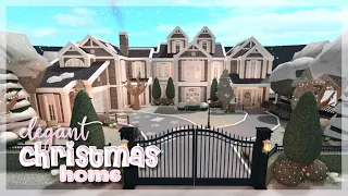 Elegant Christmas Home | Bloxburg Speed Build