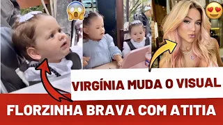 MARIA FLOR BRAVA COM TIA VIL😱VIRGÍNIA MOSTRA NOVO VISUAL😍