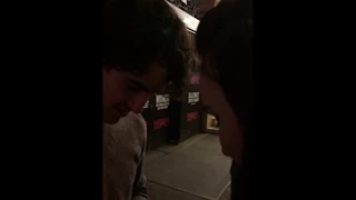 Darren Criss talks to sobbing fan at Hedwig stage door 6/6/15