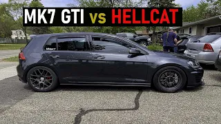 450HP GTI vs DURANGO HELLCAT!