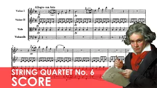 BEETHOVEN String Quartet No. 6 in B-flat major (Op. 18, No. 6) Score