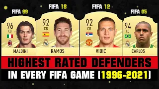 Highest Rated Defenders Ever in FIFA Games! 😱😵 FIFA 96 - FIFA 21