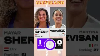 Tennis WTA Cleveland Sherif vs Trevisan #Shorts