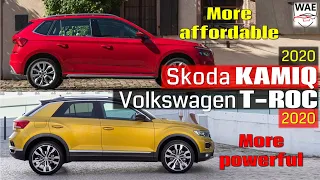 2020 Skoda Kamiq vs 2020 Volkswagen T-Roc - is VW still worth paying more?