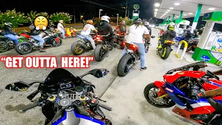 Atlanta's MOST DESPISED R1M Crashes Bike Night 😈 | S1000rr, ZX10r, CBR1000RRR, GSXR1000, Panigale V4