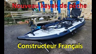 Nouveau kayak de pêche, conception française.