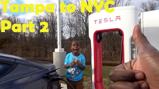 Road Trip in the Cheapest Tesla! - Tampa to NYC Part 2