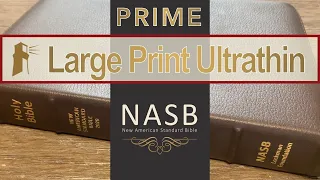 Bible Review: Lockman Prime NASB 2020 Large Print Ultrathin Reference in Brown Goatskin