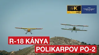 Az R-18 Kánya, és a Polikarpov Po-2-es kötelékrepülése -  Budaörsi Air Show 2021 (AEROsport)