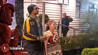 Snoop Dogg welcomed to Aotearoa with pōwhiri