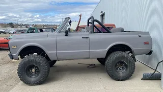 1972 Chevy K5 Blazer Open Top Project Truck Lifted w/37 Inch Tires!