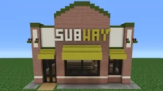 Minecraft Tutorial: How To Make A Subway (Restaurant)