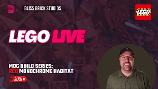 🔴 LEGO Minifigure Habitats - Monochrome Edition: LIVE LEGO Building in RED