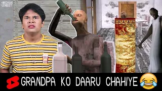 Grandpa Ko Khub Mara - Granny Ka Badla 😂 HORROR GAME GRANNY 2 : COMEDY #YtShorts #Shorts