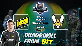 Быстрый ТриплКилл от B1T с M4A4 на Нюке, NAVI vs Vitality, PGL Major Stockholm 2021