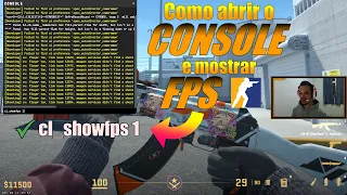 Como ATIVAR o console do CS2 e mostrar o FPS