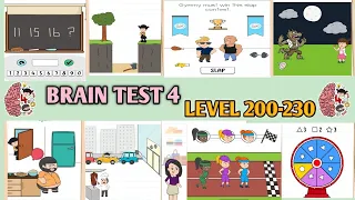 brain test 4 new update all levels 200-230