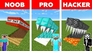Minecraft NOOB vs PRO vs HACKER : HIDDEN TRAP CHALLENGE in minecraft / Animation