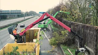 Großtechnik am Autobahnkreuz Leverkusen