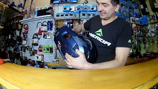 Велосипедний шолом фулфєйс Abus Hidrop midnight blue (067)123-21-12. Відео огляд магазина VeloViva