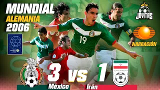 DOBLETE de OMAR BRAVO y el GOLAZO de SINHA ⚽️ NARRACIÓN Televisa 🎙️ México vs Irán en Alemania 2006