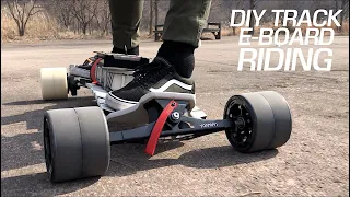 #169 Build a DIY electric board 2023 -  DIY track E-board riding