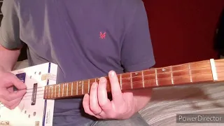 How to play Come Together by The Beatles on Cigar Box Guitar