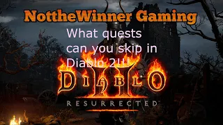 Diablo 2 Resurrected How to rush through the game, What quests can you skip!!!