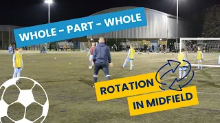 *UEFA C LICENCE SESSION* - WHOLE PART WHOLE - ROTATION IN MIDFIELD