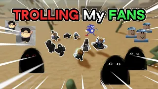 TROLLING My Fans In ROBLOX EVADE