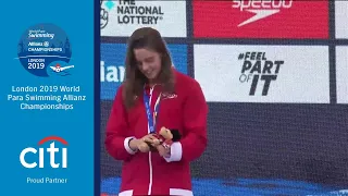 Women's 100m Freestyle S10 Medal Ceremony | London 2019