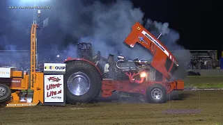 TractorpullingTV - Big crash Red Attraction V8 - IJzendoorn 14-07-2023