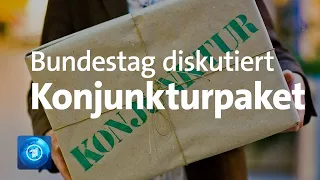 Konjunkturpaket erstmals im Bundestag