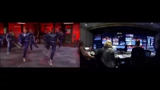 Grease Live Control Room Split Screen