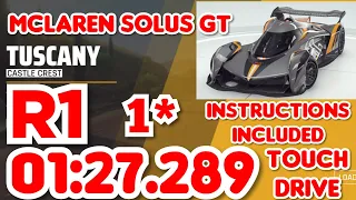 Asphalt 9 - McLaren SOLUS GT Grand Prix Round 1 - 01:27.289 - 1⭐ Touchdrive Instructions