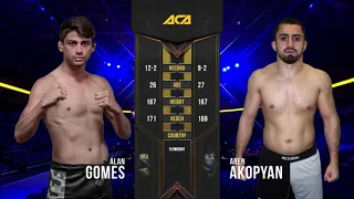 Алан Гомеш Де Кастро vs. Арен Акопян | Alan Gomes de Castro vs. Aren Akopyan | ACA 115 - Moscow